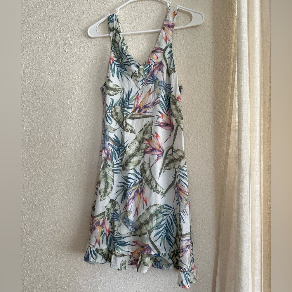 H&M Tropical Print Midi Dress - Multicolor